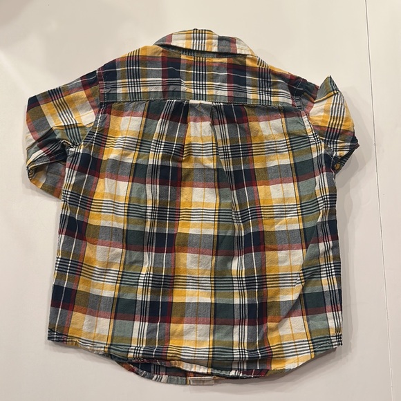 Janie and Jack 18-24 m yellow flannel button down - Picture 3 of 3